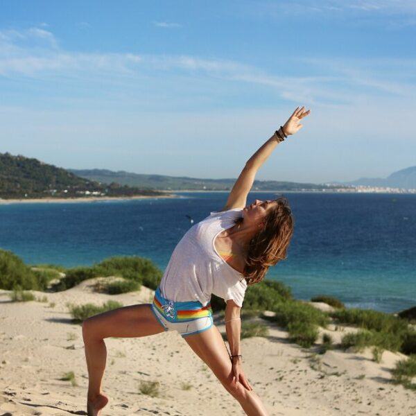 Sunshine Yoga Flow on the beach of Valdevaqueros in Tarifa