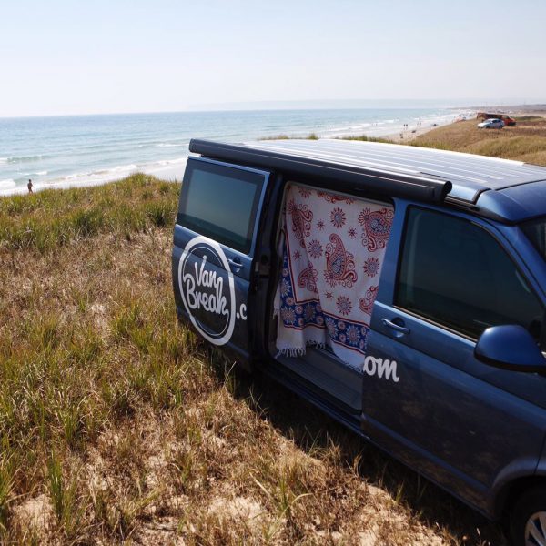 vanbreak, vue sur la mer, road trip, surfing, spain
