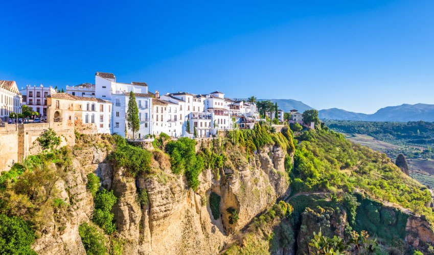 View of Ronda village Andalusia
