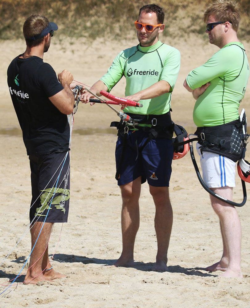 Security system in kitesurfing