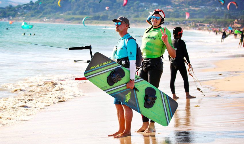 Tarifa for its proximity and attractive prices in kitesurfing lessons