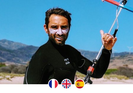 Kitesurfer on the beach